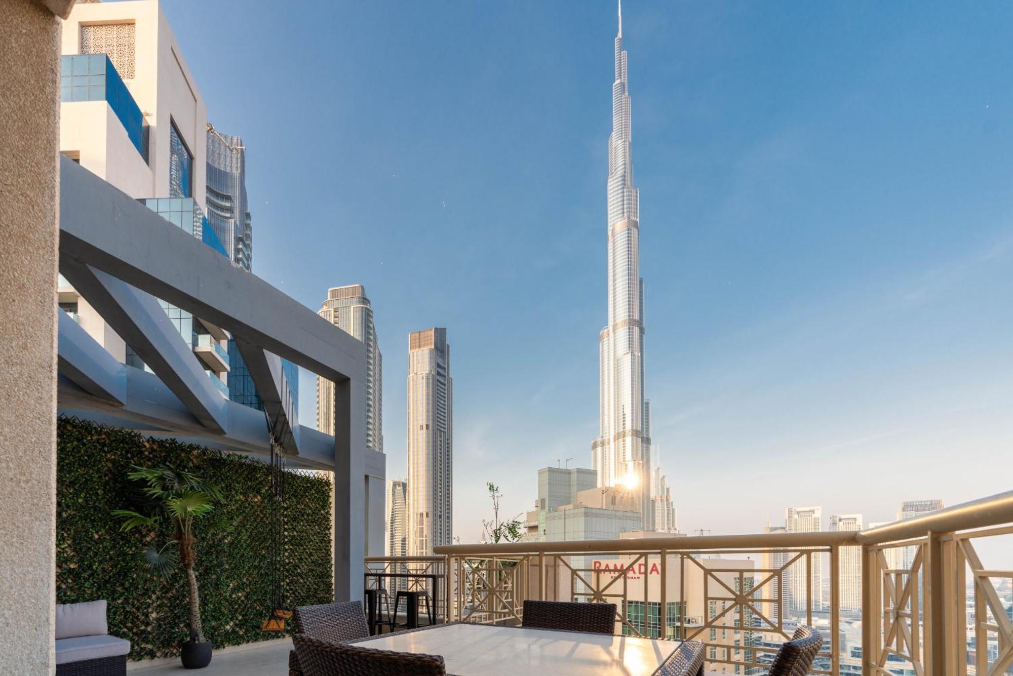 Luxury 2Br Downtown Apt With Burj Khalifa Views 迪拜 外观 照片